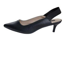 French Connection Black Slingback Kitten Heel 8.5